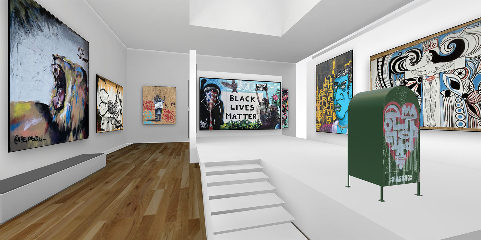 W Bernstein 3 D Virtual Art Gallery 1600x800